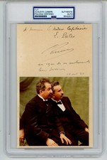 Auguste Lumiere ~ Signed Autographed 1937 Photograph Display ~ PSA DNA Encased picture
