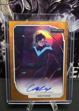 2026 Upper Deck Platinum DC Nightwing Orange Rainbow Artist Auto /35 #23 picture