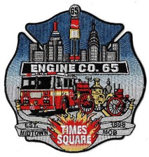 New York City Engine 65 Times Square Midtown Mob NEW Fire Patch .. picture