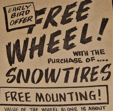 Vintage Advertisement, PASCO, WA, 1962, Buy-Rite Tire Store,