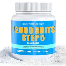 12000 Grit Aluminum Oxide Rock Tumbler Polish – Final Stage (Step 5), Ultra-F... picture