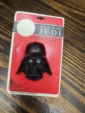 Vintage 1983 Star Wars Return of the Jedi Darth Vader Night Light Unpunched Card picture