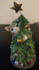 Enesco Calico Kittens Christmas Tree Climbing Figurine (2001) picture