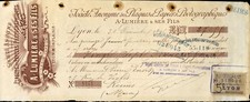 Auguste Lumiere ~ Signed Double Autographed 1896 Photography Receipt ~ PSA DNA picture