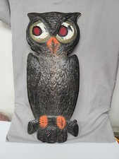 VTG Antique 1920-30s Embossed Die Cut Black Owl Halloween Germany 15.5