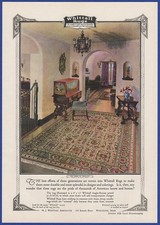 Vintage 1926 WHITTALL Rugs Flooring Ephemera 1920's Print Ad picture