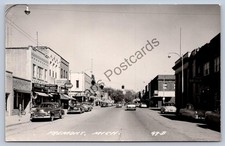 Michigan Rppc Postcard c1930-50s Fremont MI Main Street Vintage Cars 49-B picture