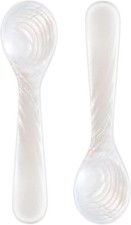 Patelai Set of Caviar Spoons Mother Pearl with 9cm/3.54 Inch, White picture
