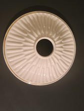 RARE 4.75 Inch Diameter Porcelain Ceiling Light Fixture Medallion picture
