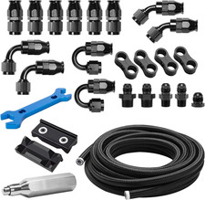 6AN 30FT PTFE Fuel Line Kit, with 6AN Hose Ends and Fittings Adapters picture