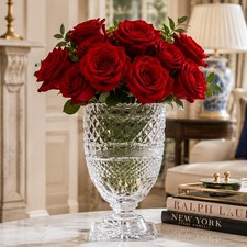Large Vintage Crystal Urn Vase Brilliant Cut Floral Arrangement Vase Luxury picture