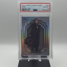 Topps 2024 Chrome Disney Frozen Anna #154 Refractor PSA 10 Trading Card picture