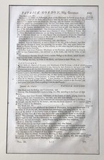 Antique 1734-5  Newspaper Page Philadelphia by Governor Patrick Gordon picture
