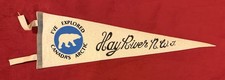 Vintage 21.5 Inch Hay River Northwest Territories Travel Pennant Canadas Arctic picture