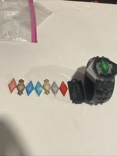 Vintage Pokemon Z Power Ring & 8 Z Crystals Set Tested Used Takara Tomy picture
