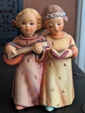 Goebel Hummel Angelic Song Figurine 144 Vtg West German Musician Girl Art Statue picture