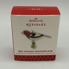 2013 Hallmark Miniature Red-Headed Woodpecker Beauty of Birds picture