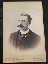 1886 Rochester Maroons MLB Walter Hackett NY Cabinet Card Baseball HOF Cousin picture
