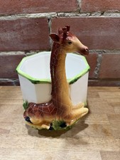 Vintage Grosselle Giraffe Cache Planter Made In Italy Ceramic MCM Jungle picture
