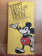 Original 1978 Happy Birthday Mickey Mouse MoMA Exhibition Poster 17x34 Disney picture