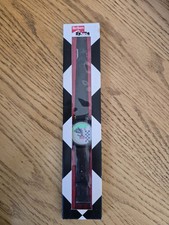 Vintage 1990s Marlboro Racing Team Watch W/Green Swoosh 54 Sec-18 Sec, Genuine picture