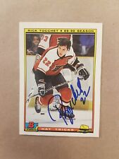 Rick Tocchet Autograph Card Signed Hockey Bowman 1990 picture