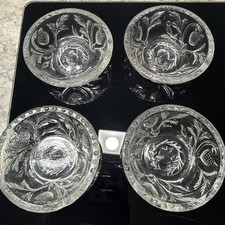 VNTG-ANTQ Cambridge inverted strawberry pattern Salt Cellar Dishes-tiny Bowls 4 picture