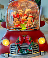 Disney Christmas 2026 Mickey Minnie Light-Up Truck Figurine Santa Spinning Globe picture