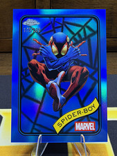 Topps 2025 Chrome Marvel Spider-Boy #57 Blue Refractor 178/299 Serial # ππ 10 picture