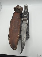 Vintage Carl Schlieper Eye Brand Sheriff Knife 13169 Solingen Bucheimer Sheath picture