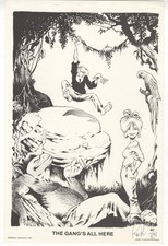 Sam Kieth The Gang’s All Here Signed 1st Print 1987 11x17 Rare picture
