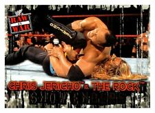 JERICHO VS ROCK RAW 2001 WWE Fleer Trading Card WWF B121 picture