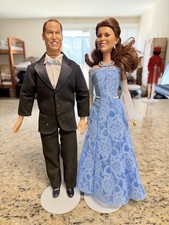 Prince & Princess Of England Celebrity Hollywood Movie Star Model Barbie Dolls picture