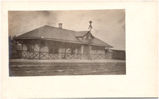 Clermont Pennsylvania Railroad Depot PA Train Station 1900s RPPC Postcard Photo picture