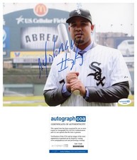 JOSE ABREU CHICAGO WHITE SOX SIGNED AUTOGRAPH 8x10 FIELD DREAMS PHOTO - ACOA COA picture