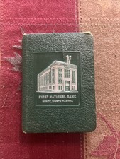 Vintage Minot North Dakota First National Bank Promotional Metal Sealed Booklet picture
