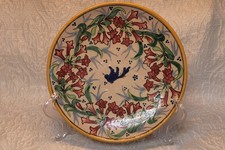 Pueblo Me'x CA Talavera Pottery Plate Hand Painted and Signed. picture