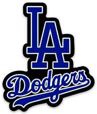 Los Angeles Dodgers - LA Dodgers logo in Black & Blue Die-cut MAGNET picture