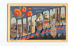 Postcard Scenes & Views Greetings from California USA picture