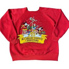 Vintage 90s Disney Magical Christmas Faire Sweatshirt Mickey & Friends Sz Large picture