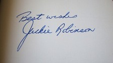 Jackie Robinson ~ Signed Autographed Victory Over Myself Hardcover Book~ JSA LOA picture