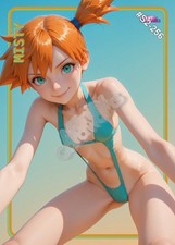 Misty Pokémon Custom Sexy Anime Waifu Trading Card Standard picture