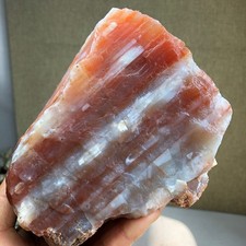 120mm Natural agate stone uncut block original Crystal specimens 1.6kg A3636 picture
