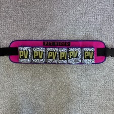 Pit Viper Beer Belt 6 Pack Can Holder Neon Pink Purple Party Retro picture