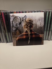 Taylor Swift Signed Evermore w/ Heart Fanmade Reprint, CD Size Photo Glossy picture