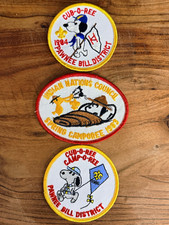 Vintage 1983-1986 Snoopy Boy Scout Patch Lot 84 Cloth Back Oklahoma Rarity Mint picture