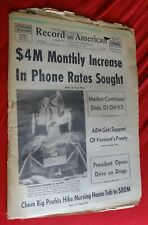 July 15, 1969 Boston American Newspaper TONY CONIGLIARO, Apollo 11, Cassius Clay picture