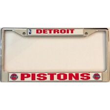 detroit pistons nba basketball chrome license plate frame made in usa picture