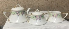 Antique Z.S. & Co. Bavaria Porcelain Cream & Sugar Set with teapot picture