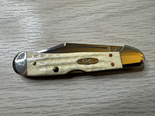 Vintage 2001 Case XX 61749L SS Cream CopperLock Knife Has a Small HairlineCrack picture